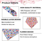 ADOGGYGO Floral Dog Bandanas 2 Pack, Reversible Cute Flower Scarf, Premium - Image 5