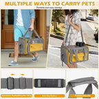 Pawinner Cat Carriers, 17.7"x13"x13" Collapsible Pets Travel Carriers Dog - Image 7