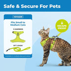 Voyager Escape-Proof Step-in Lock Cat Harness & 5ft Neoprene-Handle Leash Set - Image 2