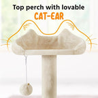 Yaheetech XL Cat Tree, 80in Multi-Level Cat Tower w/Scratching Posts, Double - Image 5