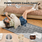 FUNNY FUZZY Pet Couch Covers for Sofa, Washable Dog Couch Cover Protector for - Image 2