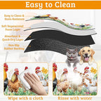 Chicken Rooster Dog Cat Food Mat - Image 5