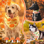 Chunful 100 Pieces Thanksgiving Dog Bandanas Bulk Fall Autumn Pet Bandanas - Image 6