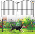 Decorative Garden Fence 24in x20ft, 10 Pack No Dig Fence Animal Barrier by Thrivinest