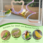 3 Pcs Gradient Bird Perching Rope Set, Bendable Bird Perching Rope - Image 6