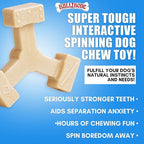 Bullibone Nylon Dog Chew Toy Spin-a-Bone - Image 2