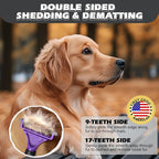 3PCS Pet Grooming Rake & Metal Comb & Flea Comb - Image 3