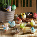 Jetec 30 Pieces Garden Accessories Bird Decorative Figurines Miniature Bird - Image 4