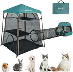 Extra Large catio Outdoor cat Enclosure, 3-in-1 Cat Tower Tent - Image 8