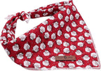 Lionet Paws Christmas Dog Bandana Washable Cotton Handkerchief Scarf Triangle - Image 5