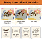 Pet Feeding Mat for Floors Waterproof Dog Mat for Food and Water Absorbent - Image 2
