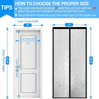 RELIANCER Magnetic Thermal Insulated Door Curtain, Waterproof EVA Door Cover - Image 2