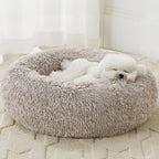 WNPETHOME Calming Dog Bed Cat Bed Donut, Faux Fur Pet Bed Self-Warming Donut by WNPETHOMEPETSHOME
