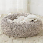 WNPETHOME Calming Dog Bed Cat Bed Donut, Faux Fur Pet Bed Self-Warming Donut by WNPETHOMEPETSHOME