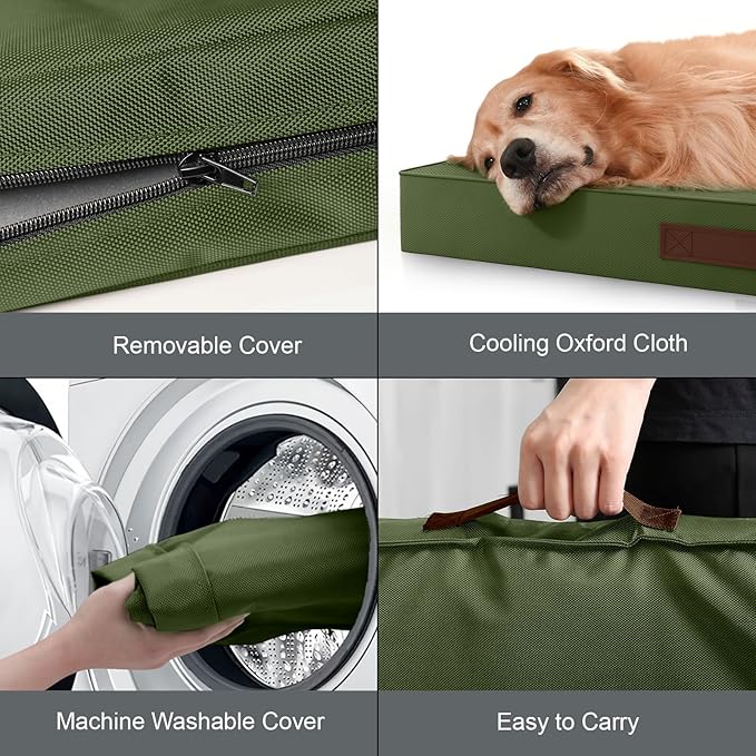Outdoor Dog Bed for Small Dogs, Waterproof Dog Crate Bed for Medium Dogs Cats - Image 5