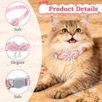 Jeffdad 4 PCS Cute Pearl Cat Collar - Image 3