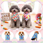 Aliceset 180 Pack Easter Dog Bandana Bulk, Easter Bandanas - Image 4