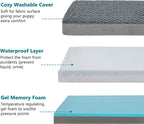 Orthopedic Memory Foam Bed for Large Dogs, Waterproof Cooling Pet Mats for Crate - Image 9