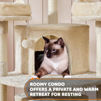 Yaheetech 68.5in Cat Tree Multi-Level Cat Tower - Image 5