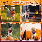 Aliceset 180 Pcs Halloween Dog Bandanas Bulk Halloween Bandana - Image 7