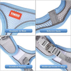 YIMEIS Dog Harness and Leash Set, No Pull Soft Mesh Pet Harness, Reflective - Image 3