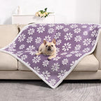 Waterproof Blanket for Dog Cat or Adult, Cute 3D Textured Flower Dog Blanket - Image 6
