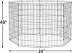 MidWest Homes for Pets Folding Metal Dog Exercise Pen, Indoor/Outdoor Playpen - Image 3