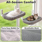 Cat Window Perch with Bolster, Cordless Foldable Cat Window Hammock with Strong - Image 4