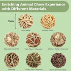 VESPRO Bunny Chew Grass Balls, Rolling Chew Toys - Image 2