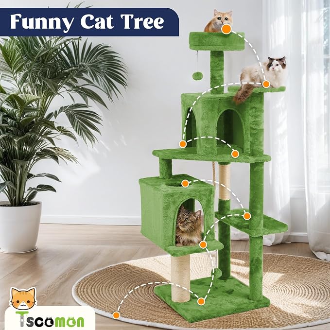 58.5inch Large Cat Tree Tower Condo - Image 3