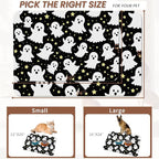 Halloween Pet Feeding Mat, Ghosts Absorbent Quick-Dry Cat Dog Food and Water - Image 2