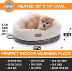 K&H Pet Products Heated Cat Bed Indoor, Thermo-Snuggle Cup Bomber Soft Heated - Image 2