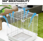 14.6" Portable Travel Bird Cage, Parrot Cage, Ample Room - Image 5