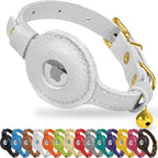 OOPSDOGGY Leather AirTag Cat Collar by OOPSDOGGY