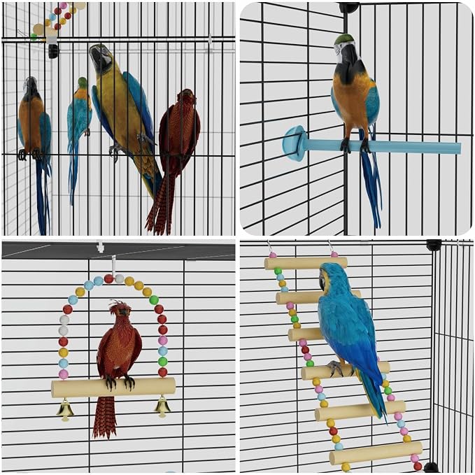 Medium Flight Bird Cage, Wide Birdcage - Image 4