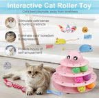 UPSKY 24 PCS Cat Toys, 3-Level Turntable Kitten Toys Set, Interactive Cat - Image 6