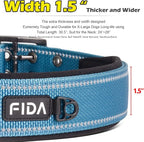 Fida Heavy Duty Dog Collar 1.5” Width, Ultra Soft Neoprene Padded, Adjustable - Image 2