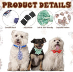 Reginary 100 Pieces Dog Bow Tie Collar Set Include 40 Dog Neckties, and 30 - Image 3