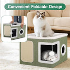 Shikha Cat Beds for Indoor Cats, Large Cat Cave - Image 5