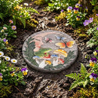 Garden Stepping Stones Outdoor, 9.8" Resin Frog Stepping Stone - Image 6
