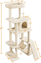 Yaheetech Cat Tree, 63 Inches Multi-Level Indoor Cat Play Structure - Image 4
