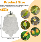 PINVNBY 8 PCS Bird Perches Calcium Parrot Perch Stand Bird Beak Grinding Stone - Image 2