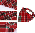 Lionet Paws Christmas Dog Bandana Washable Cotton Handkerchief Scarf Triangle - Image 2