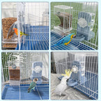 No Mess Bird Feeder Water Dispenser Set, Parakeet Cage Accessories, Bird Feeder - Image 2