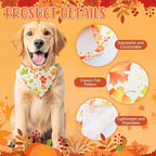 Sanwuta 50 Pcs Thanksgiving Fall Dog Bandanas Bulk and Collar Bow Ties Set 25 - Image 5