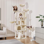 Yaheetech 76.5in Multi-Level Large Cat Tree, Big Cat Tower - Image 2