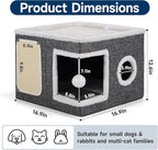 Shikha Cat Beds for Indoor Cats, Large Cat Cave - Image 2