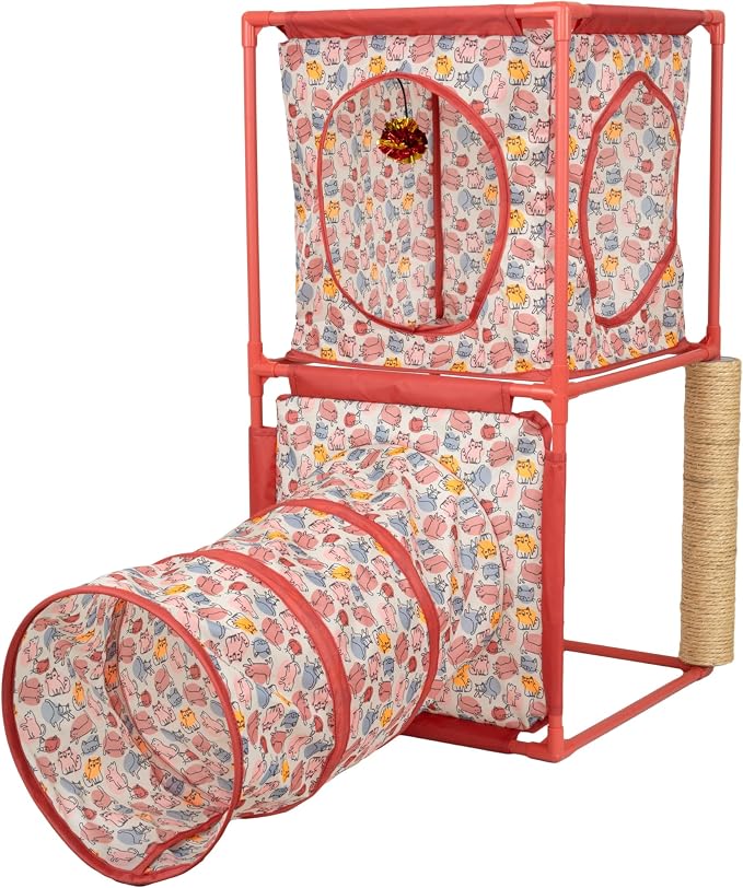 Kitty City Cozy Cube Retreat Cat Tower by KittyCity