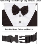 ADOGGYGO Formal Dog Tuxedo Wedding Pet Bandana Collar - Image 5