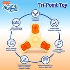 Hartz Chew ‘n Clean Chew Toy and Treat in One Chicken Flavored Tri-Point Dog Toy - Image 2